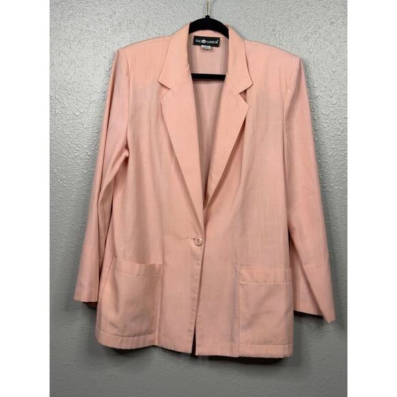Sag Harbor Jackets & Blazers - Sag Harbor Women’s Vintage Classic Look Pink Blazer / Size-12